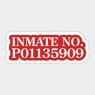 Real Donald Trump Inmate Number Hat Sticker